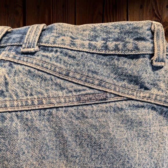 80s Vintage Stonewash Britannia Womens High Waist Denim Jeans Size 11 (w28) - Picture 10 of 10